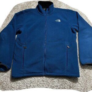 P2854-Like New North Face Glacier Full Zip Blue Fleece sz XL